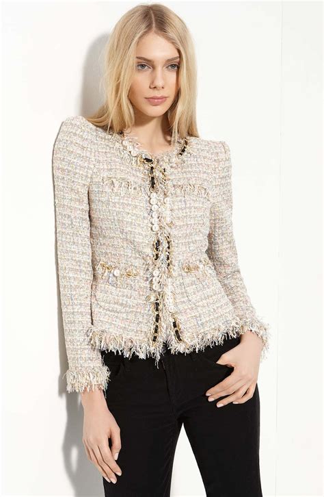 chanel style boucle blazer|vintage Chanel blazers for women.